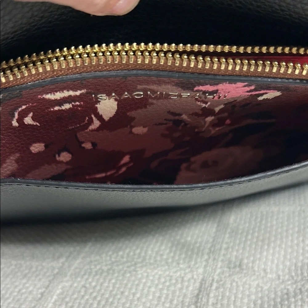 Isaac Mizrahi Black and Brown Women's Crossbody Satchel